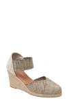Andre Assous André Assous Anouka Espadrille Wedge Sandal In Black Beige