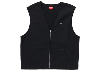 Pre-owned Zip Up Sweat Vest Black