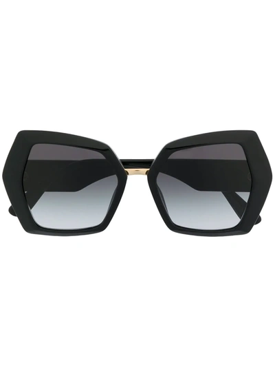 Dolce & Gabbana Dg Monogram Sunglasses In Black