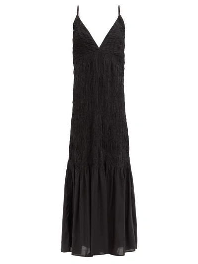 Mara Hoffman Women's Keira Ruched Modal Maxi Dress In Black