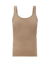 Co Ribbed-knit Cashmere Tank Top In Taupe