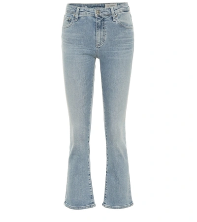 Ag Distressed High-rise Kick-flare Jeans In 26 Years Skylight