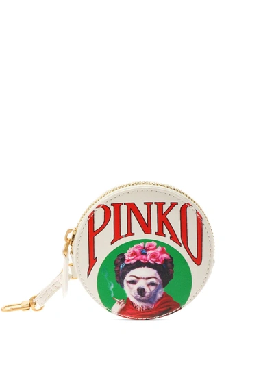 Pinko Smoking Dog Wallet In White