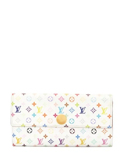 Pre-owned Louis Vuitton 2008  Sarah Wallet In White