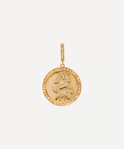 Annoushka 18ct Gold Mythology Diamond St Christopher Charm
