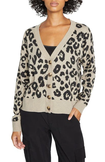 Sanctuary Play Printed Open-front Cardigan In Dark Exploded Spots