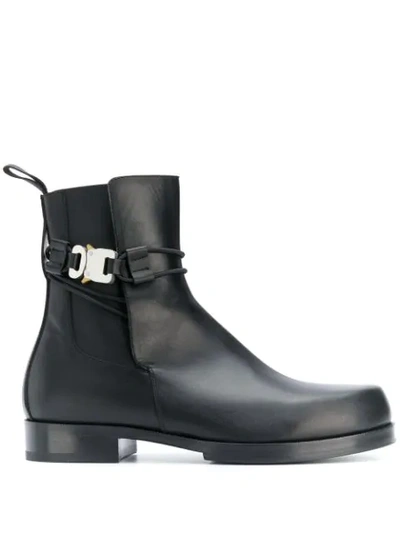 Alyx Buckled Mid-calf Boots In Blk0001 Black
