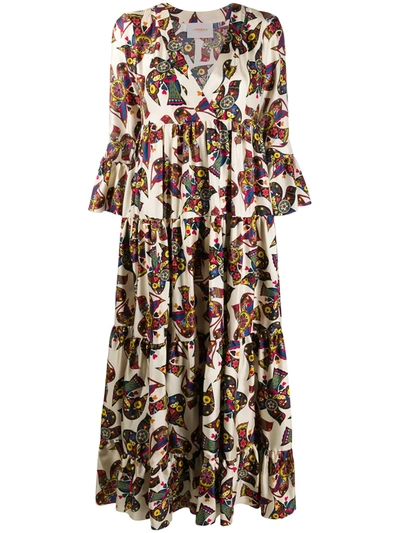 La Doublej Jennifer Jane Empire-waist Dress In Neutrals