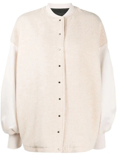 8pm Long-sleeve Bomber Jacket In Neutrals