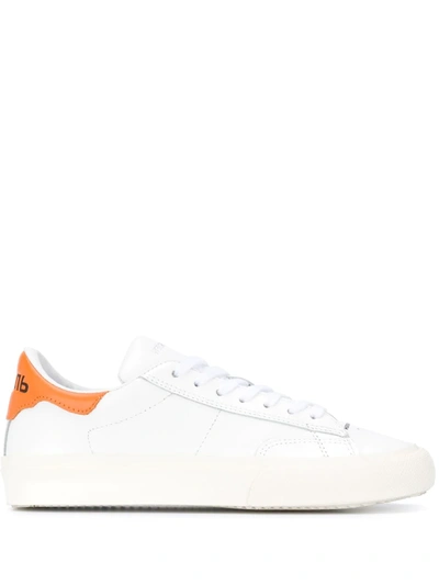 Heron Preston White Vulcanised Leather Low Top Sneakers