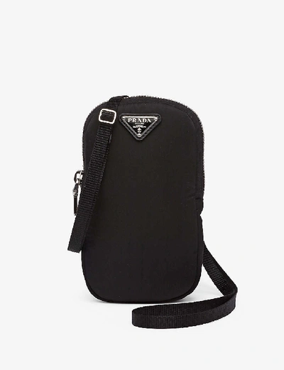 Prada Leather And Recycled-nylon Mini Cross-body Bag