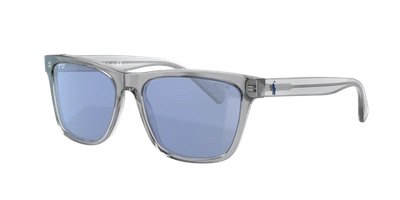 Polo Ralph Lauren Man Sunglasses Ph4167 In Light Blue Mirror Silver
