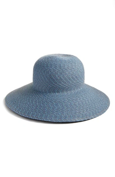 Eric Javits 'hampton' Straw Sun Hat In Denim