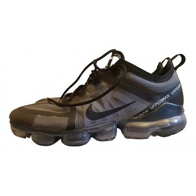 Pre-owned Nike Air Vapormax Cloth Low Trainers In Black