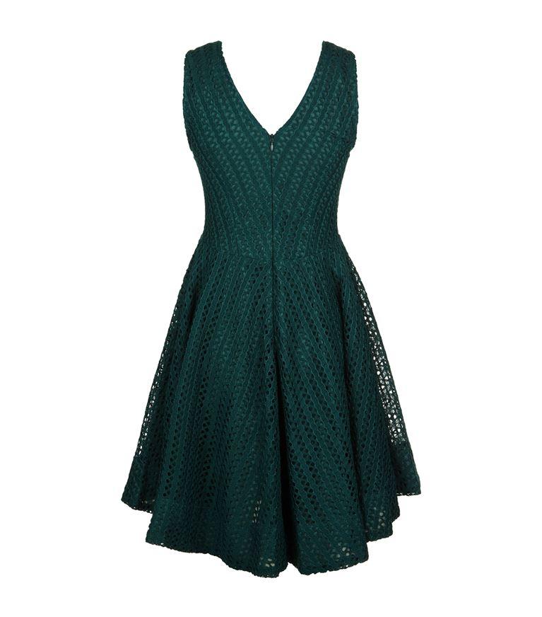 Sandro Crochet V-neck Dress In Green | ModeSens