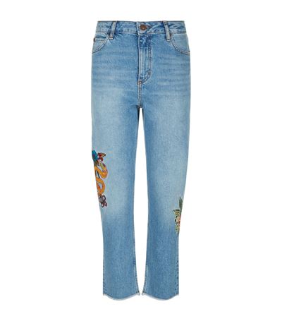Sandro Basil Floral Jeans | ModeSens