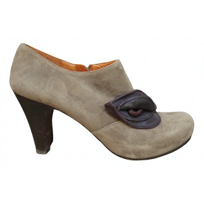Pre-owned Chie Mihara Ankle Boots In Beige