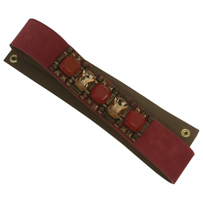 Pre-owned Matthew Williamson Belt In Red