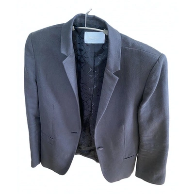 Pre-owned Zadig & Voltaire Spring Summer 2019 Linen Blazer In Anthracite