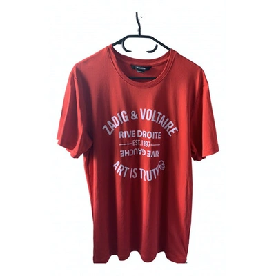 Pre-owned Zadig & Voltaire Red Cotton T-shirts