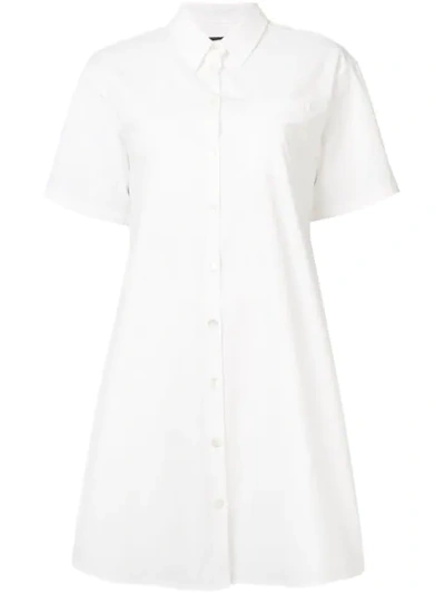 Boutique Moschino Shirt Dress In White