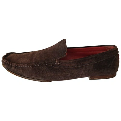 Pre-owned Burberry Flats In Brown
