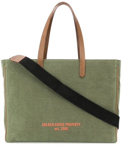 Golden Goose Woman Green East West Tote Bag