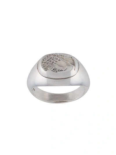 Victoria Strigini Portrait Of A Male Signet Ring Silver