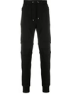 Balmain Zipped Slim-fit Cotton Trousers In Black