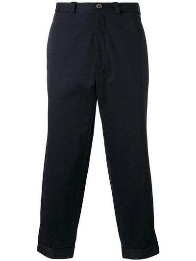 Ports 1961 Cropped Trousers In Blue