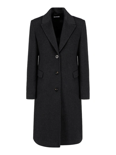 P.a.r.o.s.h Cashmere Coat In Dark Grey