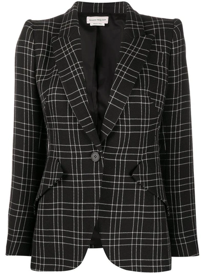 Alexander Mcqueen Jackets Black In Black/ivory