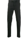 Department 5 Mike Chino Cotton Trousers In Grey