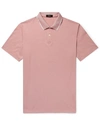 Theory Polo Shirt In Pastel Pink