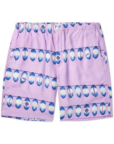 Flagstuff Man Shorts & Bermuda Shorts Lilac Size Xl Rayon In Purple