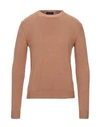 Roberto Collina Sweaters In Camel