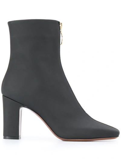 L'autre Chose Square Toe Boots In Black