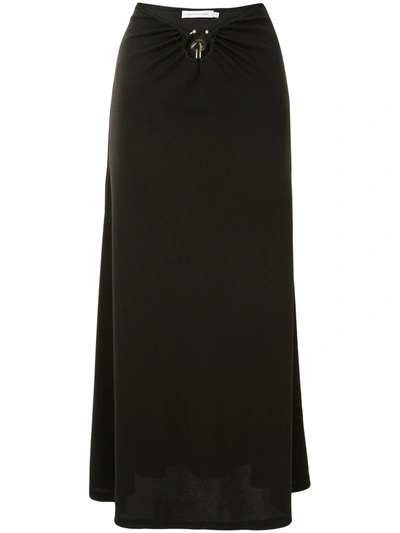 Christopher Esber Orbit Embellished Midi Skirt In Black