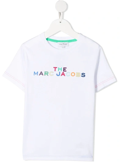 The Marc Jacobs Kids' Logo-print Organic Cotton T-shirt In White