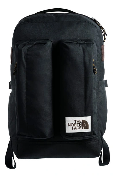 The North Face Crevasse 25.5 Liter Water Repellent Backpack In Tnf Black Heather