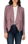 Kut From The Kloth Tayanita Faux Suede Jacket In Wisteria