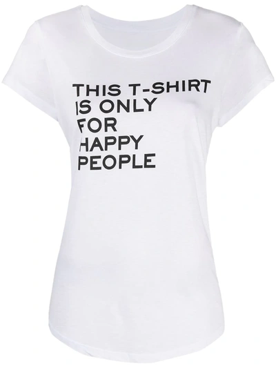 Zadig & Voltaire Slogan-print Short-sleeved T-shirt In White