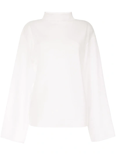 Dion Lee Transparent Loose-fit Sweatshirt In White