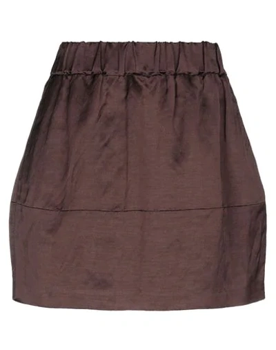Fabiana Filippi Mini Skirts In Brown