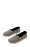 Toms Alpargata Slip-on In Black Cotton