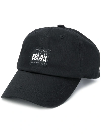 Raf Simons Solar Youth Baseball Hat In Black