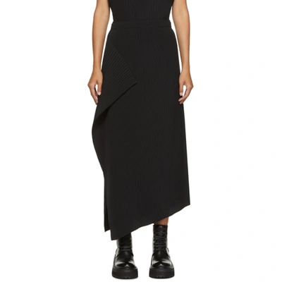 Issey Miyake Black Pleated Skirt In 15 Black