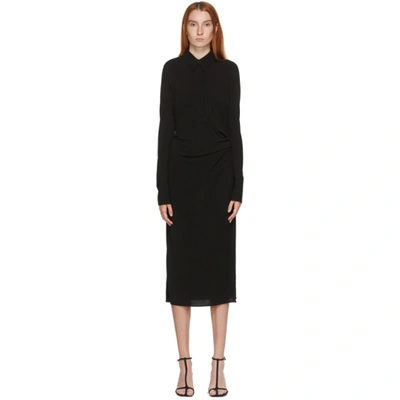 Helmut Lang Black Polo Dress