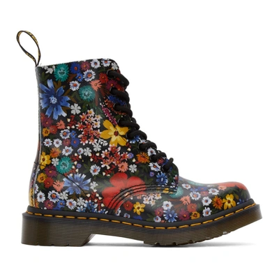 Dr. Martens' Multicolor 1460 Pascal Floral Boots In Wanderlust