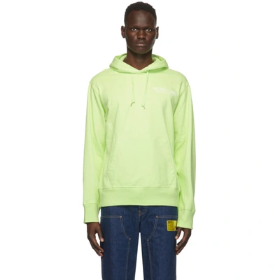 Helmut Lang Yellow Mega Standard Hoodie In Elec Yellow